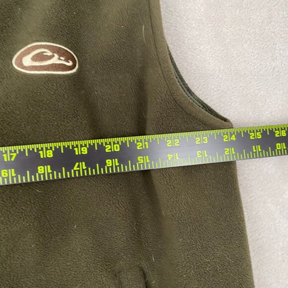 Drake Waterfowl Systems Mens Vest Size 2XL Fleece Full Zip Outdoors Green Mock - Picture 5 of 12
